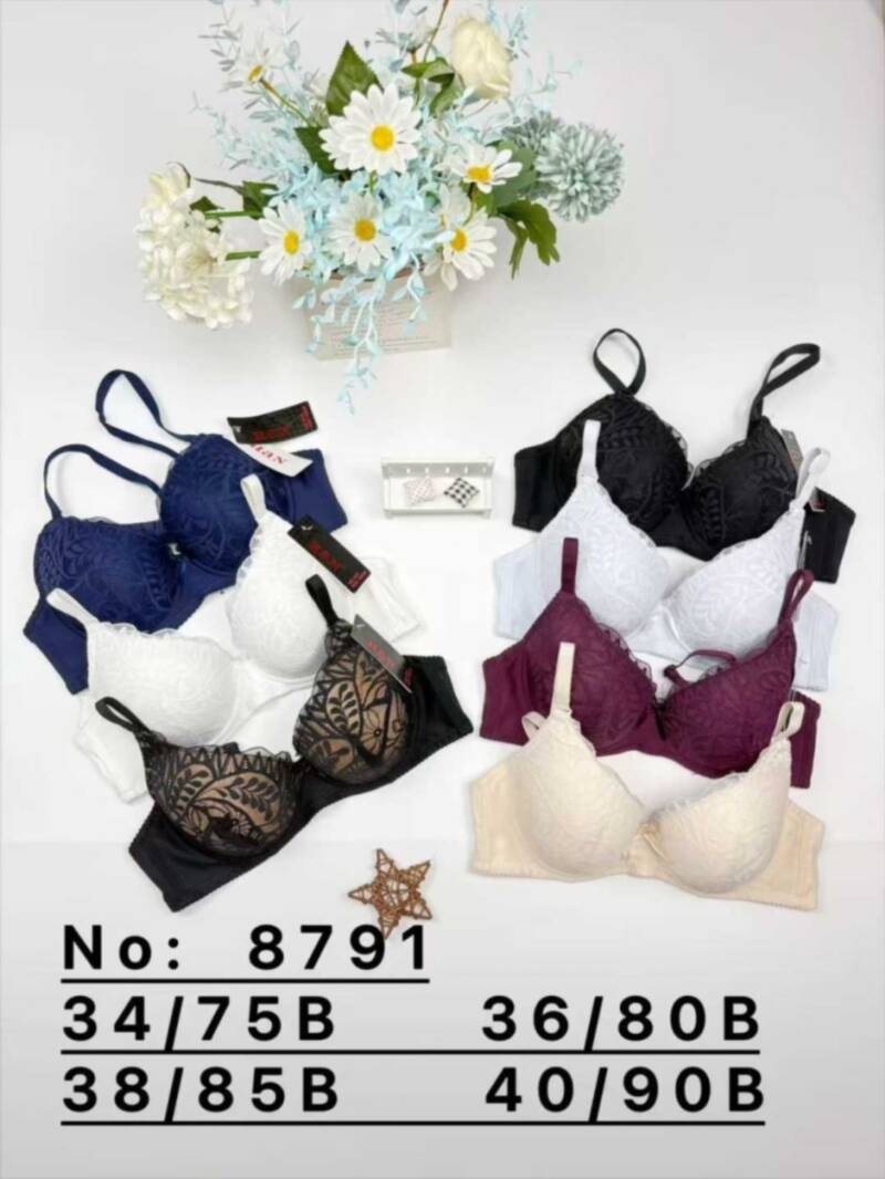 Biustonosze damskie Roz B, 1 kolor Paczka 6 szt